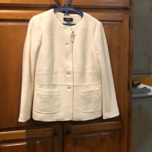 Winter white Talbots blazer